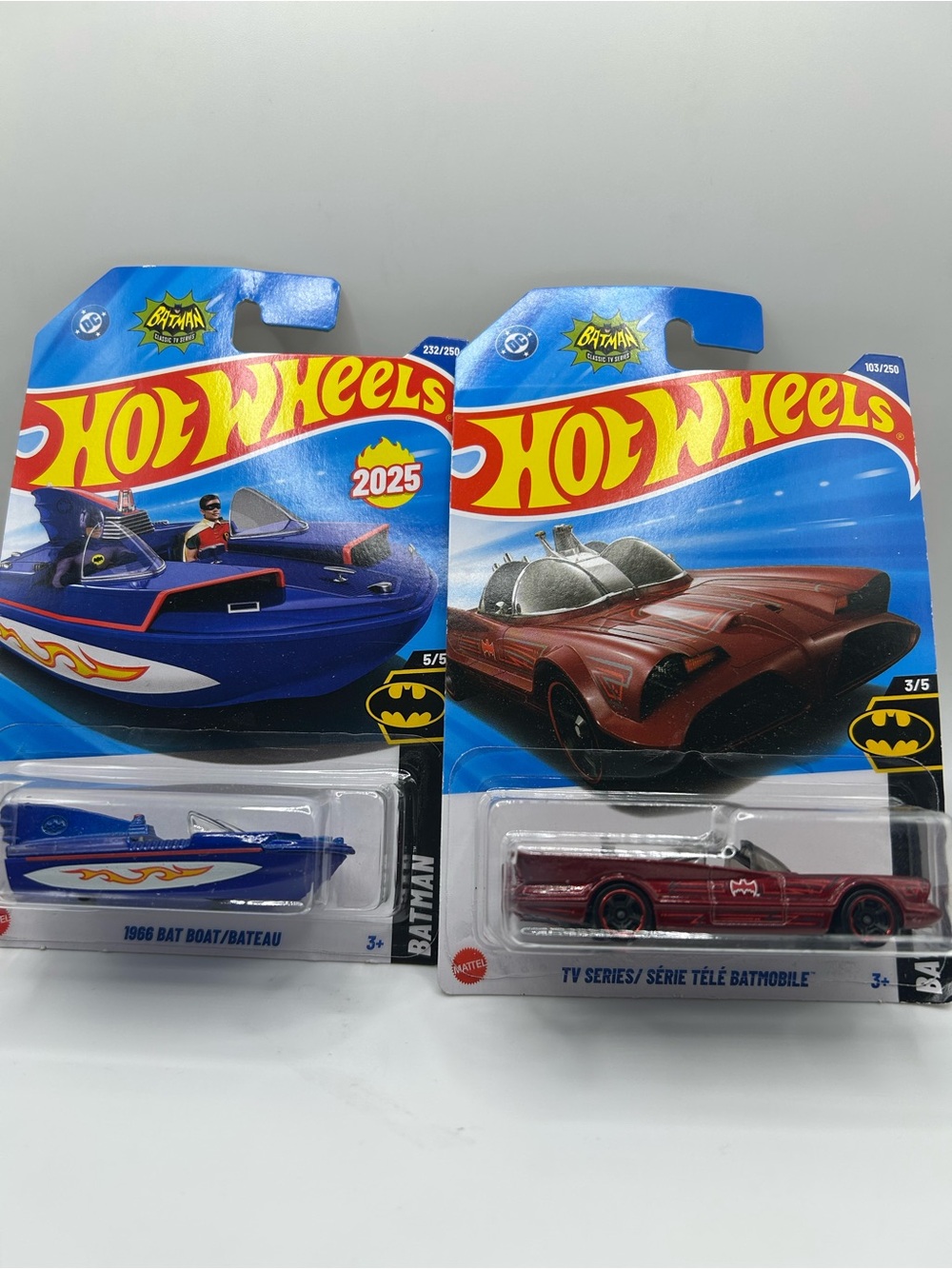 Hot Wheels Batman Bat Boat & TV Series Batmobile Bundle 🔥🛞